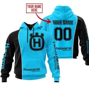 Limited Edition - Custom Name Motocrocss V2 - Husqvarna Sky Blue