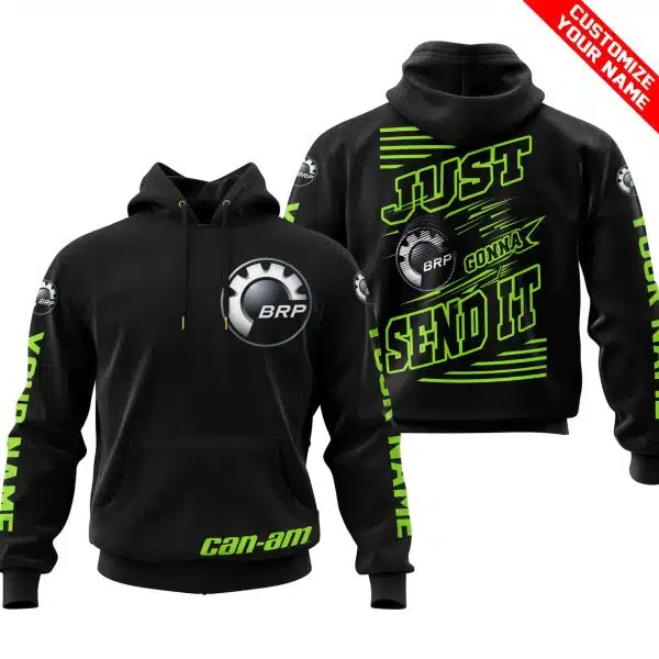 Premium Just Fckn Gonna Send It - Custom Name - Can Am - Green 1 Black