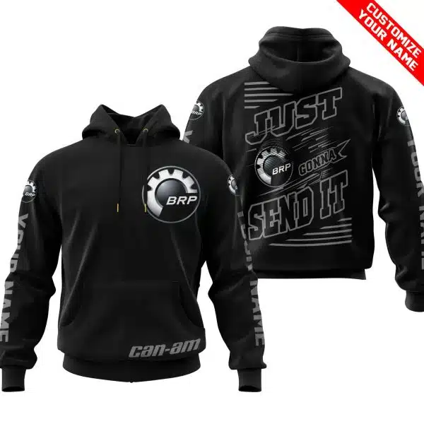 Premium Just Fckn Gonna Send It - Custom Name - Can Am - Grey Black