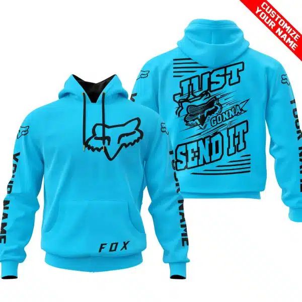Premium Just Fckn Gonna Send It – Custom Name – Fox – Sky Blue