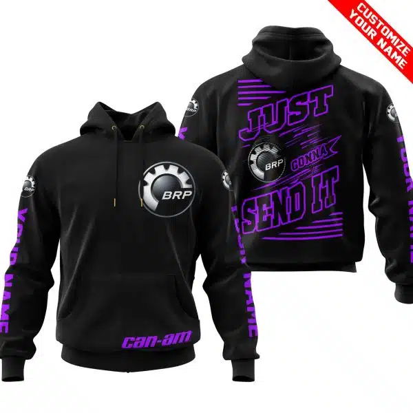 Premium Just Fckn Gonna Send It - Custom Name - Can Am - Purple Black