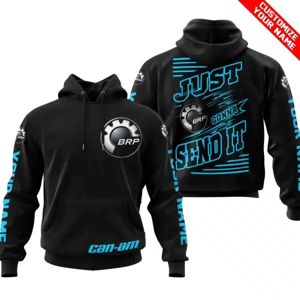 Premium Just Fckn Gonna Send It - Custom Name - Can Am - Sky Blue Black