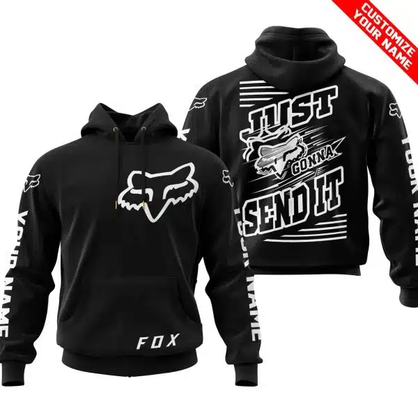 Premium Just Fckn Gonna Send It – Custom Name – Fox – Black