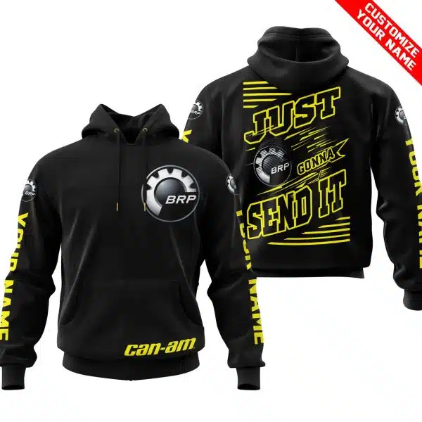 Premium Just Fckn Gonna Send It - Custom Name - Can Am - Yellow Black - Image 2