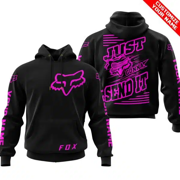 Premium Just Fckn Gonna Send It - Custom Name - Fox Racing - Pink Black