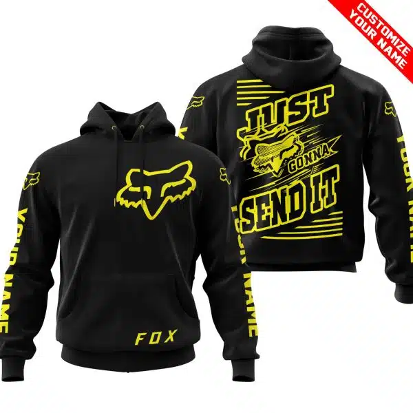 Premium Just Fckn Gonna Send It - Custom Name - Fox Racing - Yellow Black