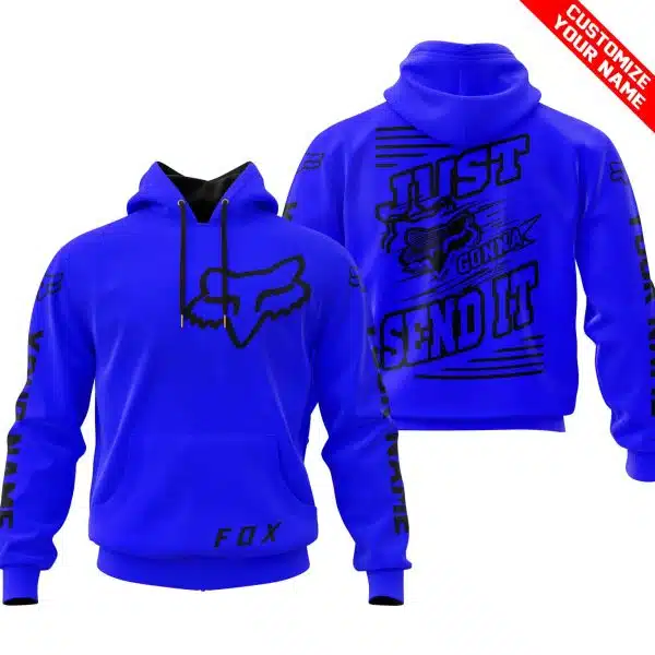 Premium Just Fckn Gonna Send It – Custom Name – Fox – Blue