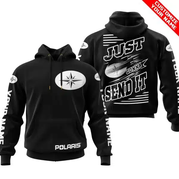 Premium Just Fckn Gonna Send It - Custom Name - Polaris - White Black