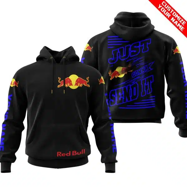 Premium Just Fckn Gonna Send It - Custom Name - Red Bull - Blue Black