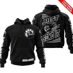Premium Just Fckn Gonna Send It - Custom Name - Sea Doo - White Black