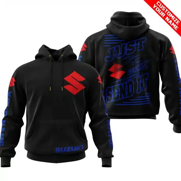 Premium Just Fckn Gonna Send It - Custom Name - Suzuki - Blue Black