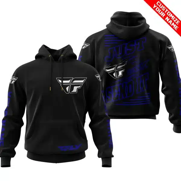 Premium Just Fckn Gonna Send It - Custom Name - Fly Racing - Navy Black