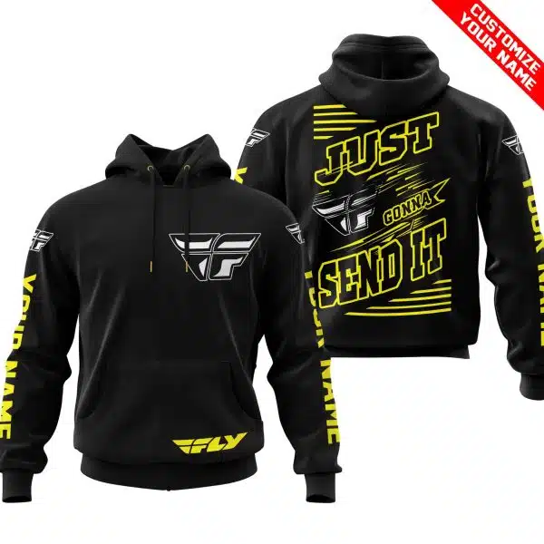 Premium Just Fckn Gonna Send It - Custom Name - Fly Racing - Yellow Black