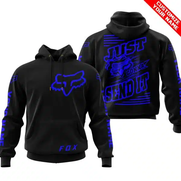 Premium Just Fckn Gonna Send It - Custom Name - Fox Racing - Blue Black - Image 2
