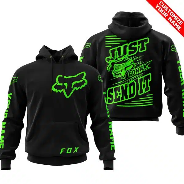 Premium Just Fckn Gonna Send It - Custom Name - Fox Racing - Green Black
