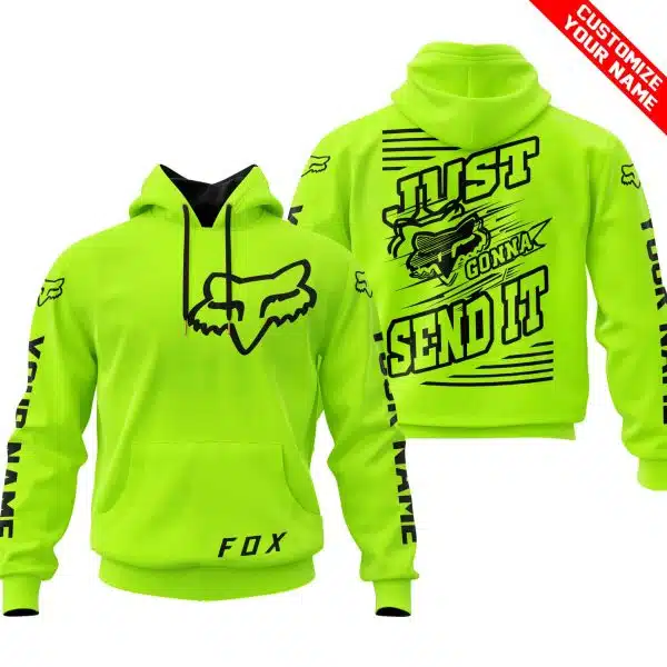 Premium Just Fckn Gonna Send It – Custom Name – Fox – Neon