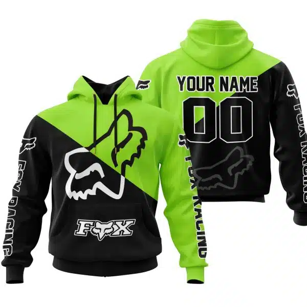 Premium Gift - Custom Name - Fox Racing - Green1