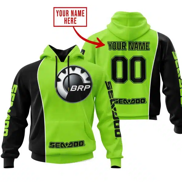 Limited Edition - Custom Name Motocrocss V2 - Sea Doo - Green 1