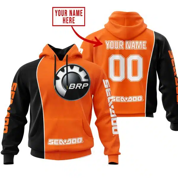 Limited Edition - Custom Name Motocrocss V2 - Sea Doo - Orange