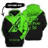 Too Fast To Live Too Young To Die - 3d All Over Printed - Fly Racing Green