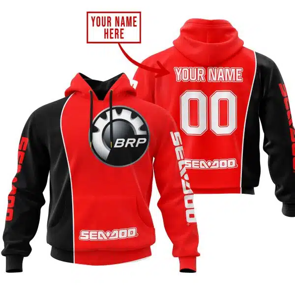 Limited Edition - Custom Name Motocrocss V2 - Sea Doo - Red
