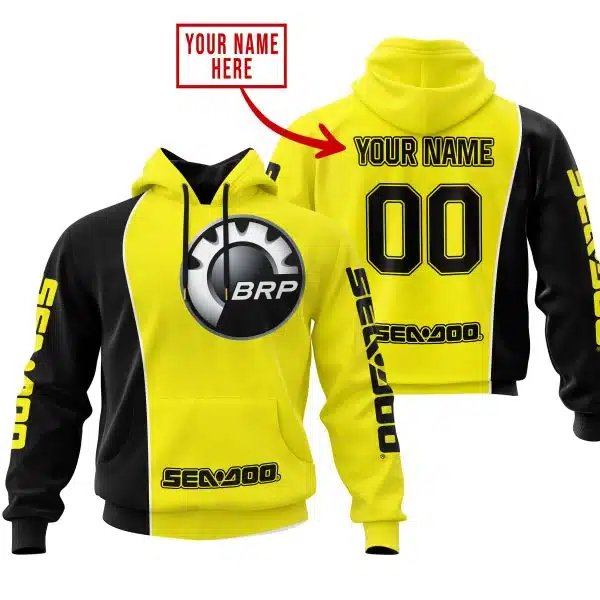Limited Edition - Custom Name Motocrocss V2 - Sea Doo - Yellow