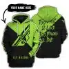 Too Fast To Live Too Young To Die - 3d All Over Printed - Fly Racing Green 1