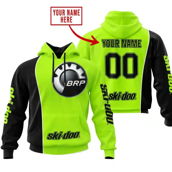 Limited Edition - Custom Name Motocrocss V2 - Ski Doo - Neon