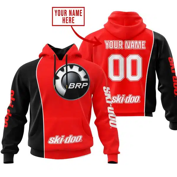 Limited Edition - Custom Name Motocrocss V2 - Ski Doo - Red