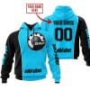 Limited Edition - Custom Name Motocrocss V2 - Ski Doo - Sky Blue
