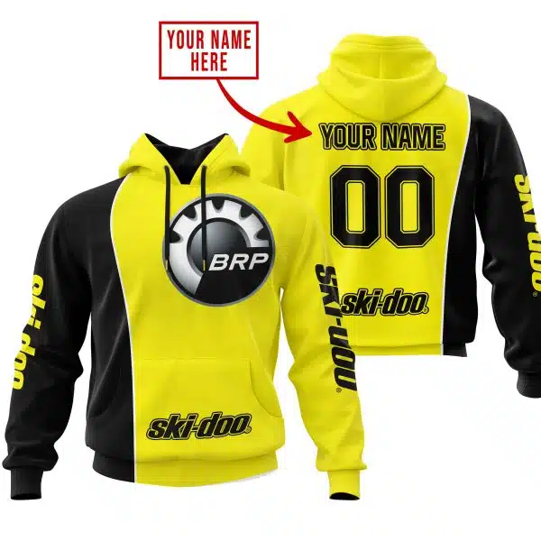 Limited Edition - Custom Name Motocrocss V2 - Ski Doo - Yellow