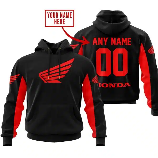 Custom Name Racing - Limited Edition - Honda - Red