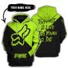 Too Fast To Live Too Young To Die - 3d All Over Printed - Fox Racing - Neon