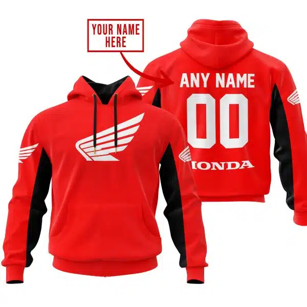 Custom Name Racing - Limited Edition - Honda - Red V2
