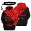 Too Fast To Live Too Young To Die - 3d All Over Printed - Fox Racing - Red