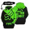 Just Fkcn Send It - 3d All Over Printed - Fox Racing - Green
