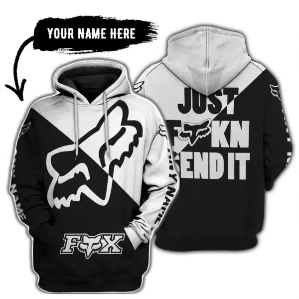 Just Fkcn Send It - 3d All Over Printed - Fox Racing - White