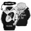 Too Fast To Live Too Young To Die - 3d All Over Printed - Polaris - White