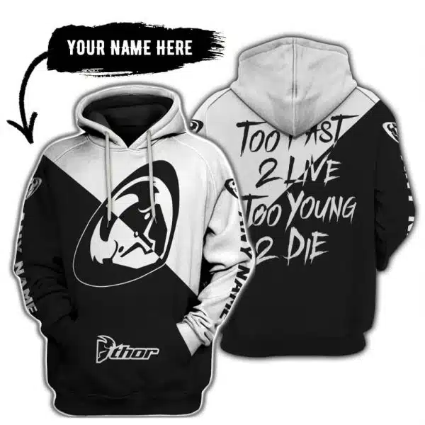 Too Fast To Live Too Young To Die - 3d All Over Printed - Thor Racing