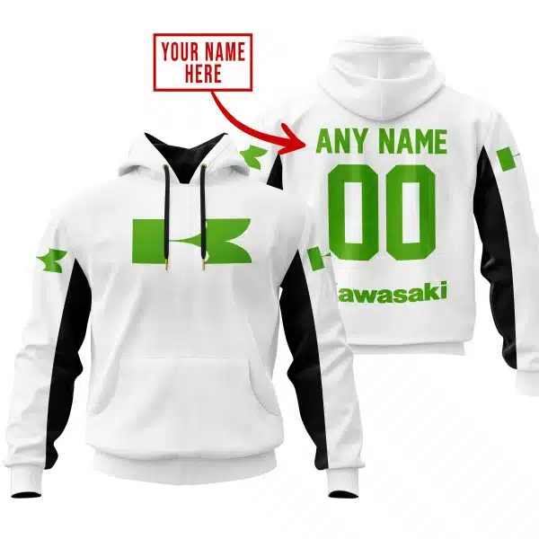 Custom Name Racing - Limited Edition - Kawasaki - White V2