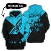 Too Fast To Live Too Young To Die - 3d All Over Printed - Fly Racing Sky Blue