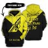 Too Fast To Live Too Young To Die - 3d All Over Printed - Fly Racing Yellow