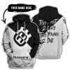 Too Fast To Live Too Young To Die - 3d All Over Printed - Husqvarna Black