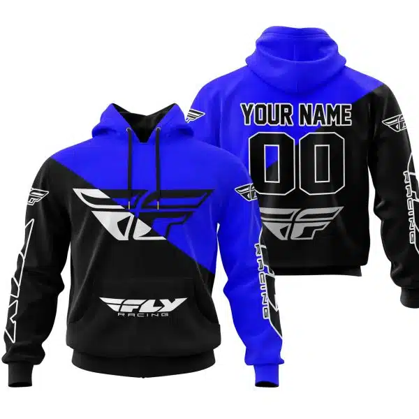 Premium Gift - Custom Name - Fly Racing - Blue