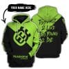 Too Fast To Live Too Young To Die - 3d All Over Printed - Husqvarna Green 1