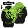 Too Fast To Live Too Young To Die - 3d All Over Printed - Husqvarna Green 1