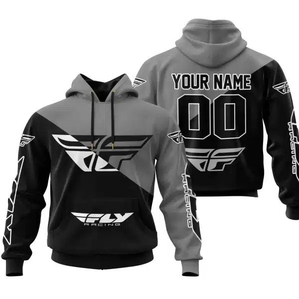 Premium Gift - Custom Name - Fly Racing - Grey