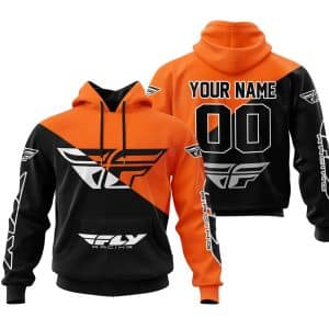 Premium Gift - Custom Name - Fly Racing - Orange