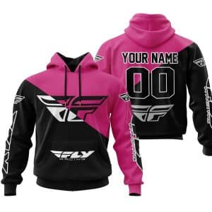 Premium Gift - Custom Name - Fly Racing - Pink 1
