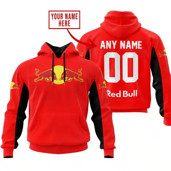 Custom Name Racing - Limited Edition - Redbull - Red V2